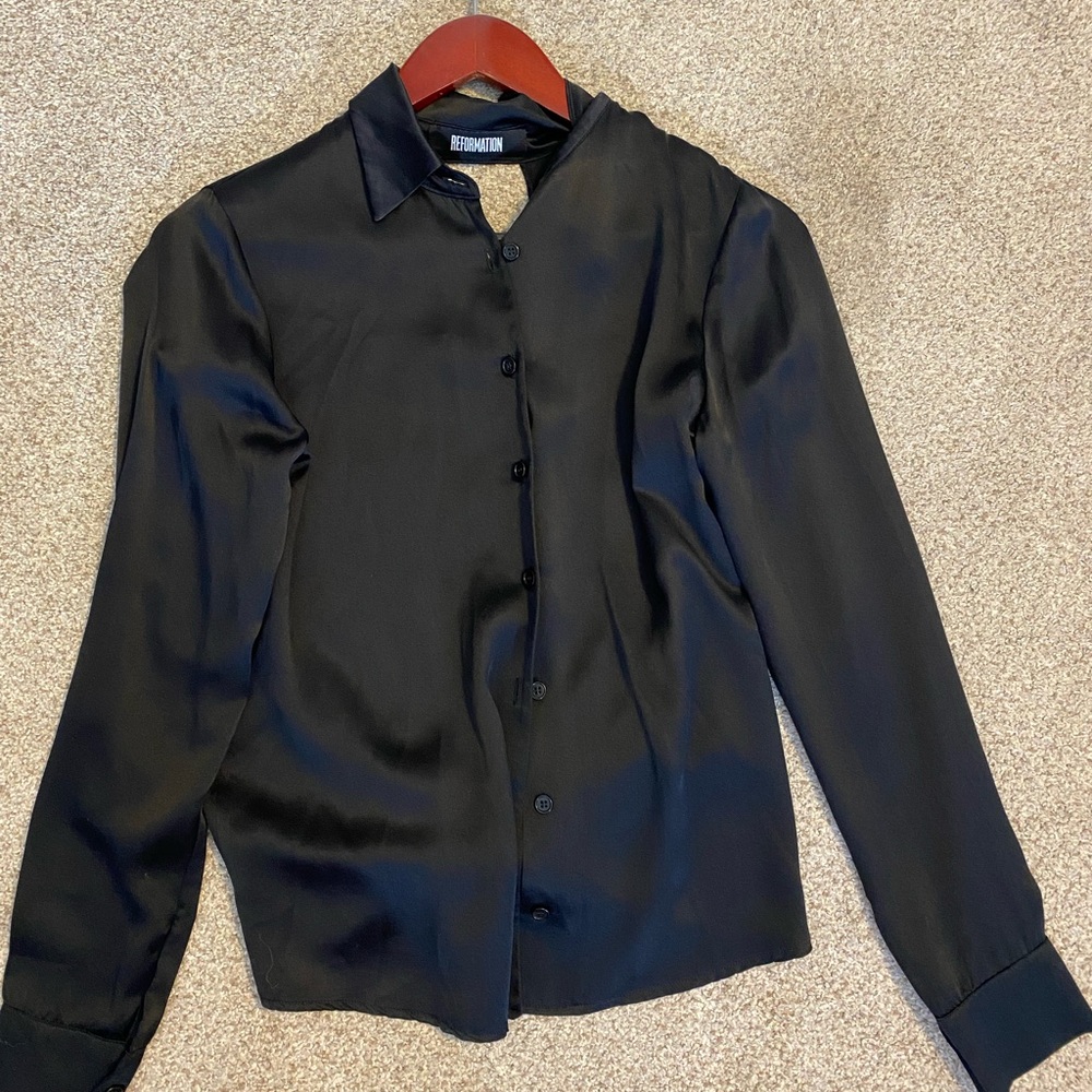 Reformation Silk Top